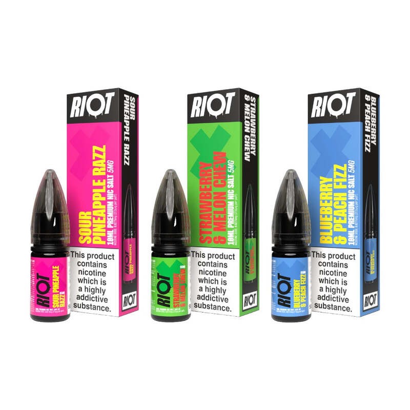 riot squad riot x nicotine salt e-liquid