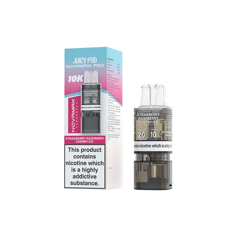 strawberry raspberry cherry ice juicy pod novamax prefilled pod