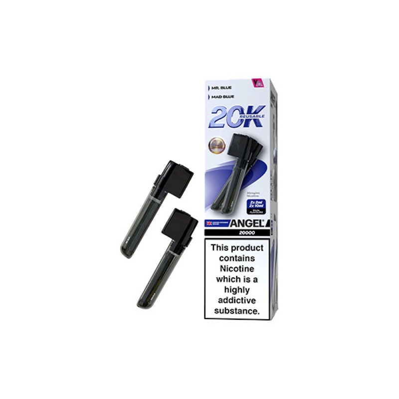 blue edition vapes bars angel 20k prefilled pod