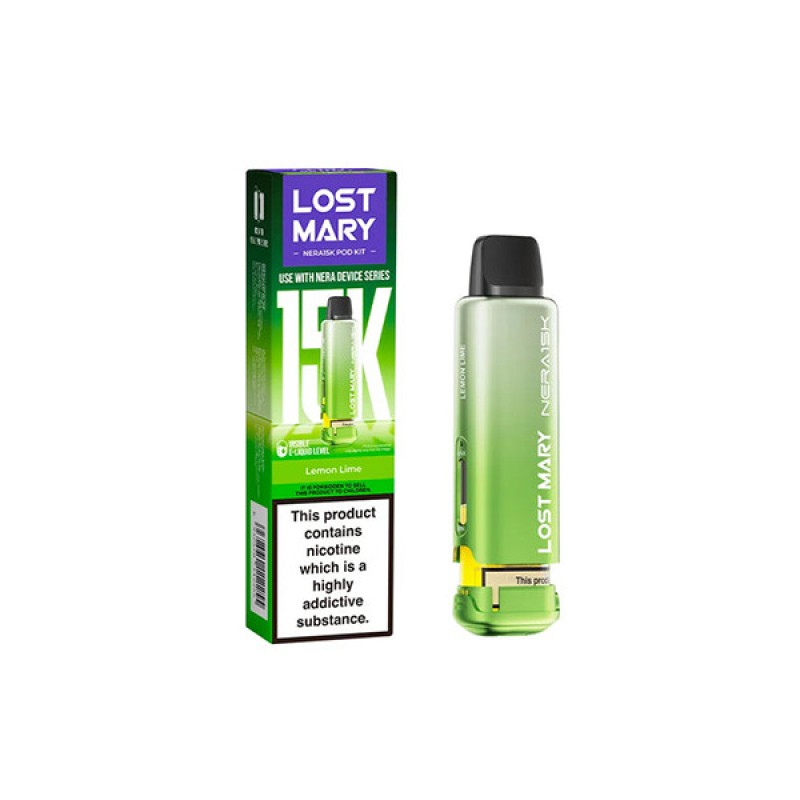lemon lime lost mary nera 15k prefilled pod