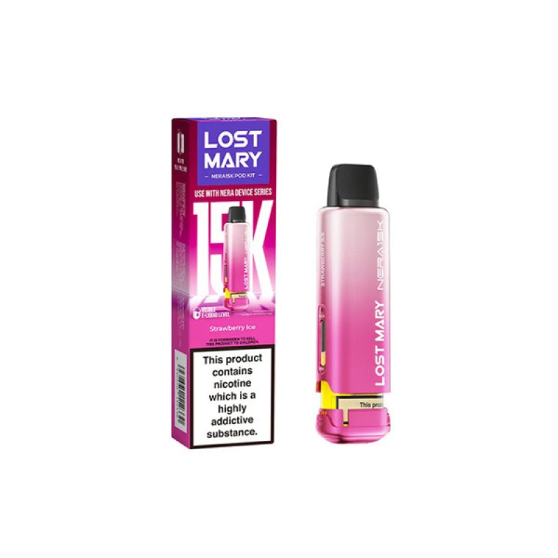 strawberry ice lost mary nera 15k prefilled pod