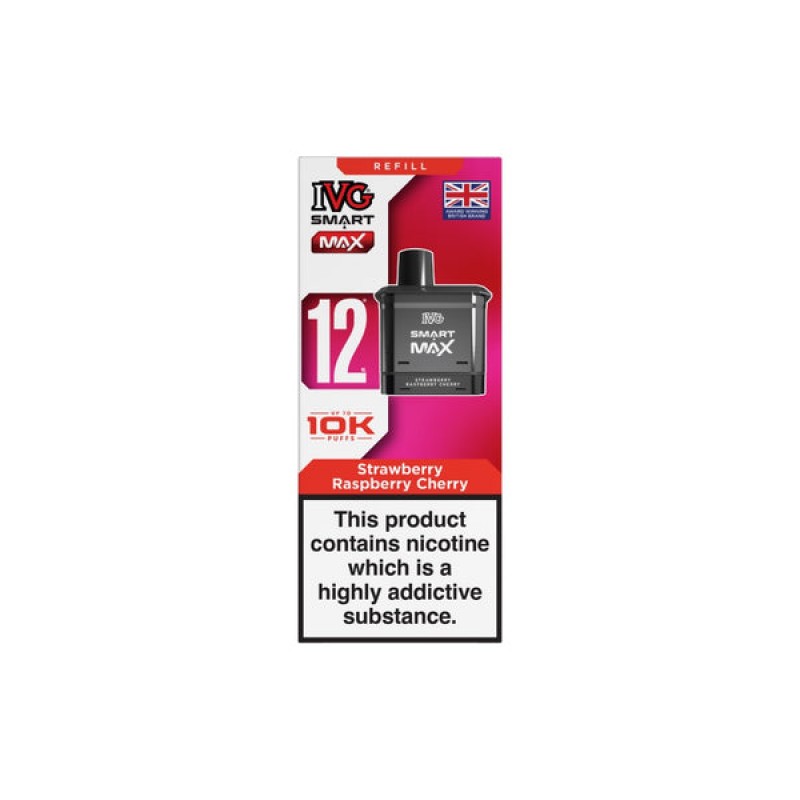 strawberry raspberry cherry ivg smart max prefilled pod
