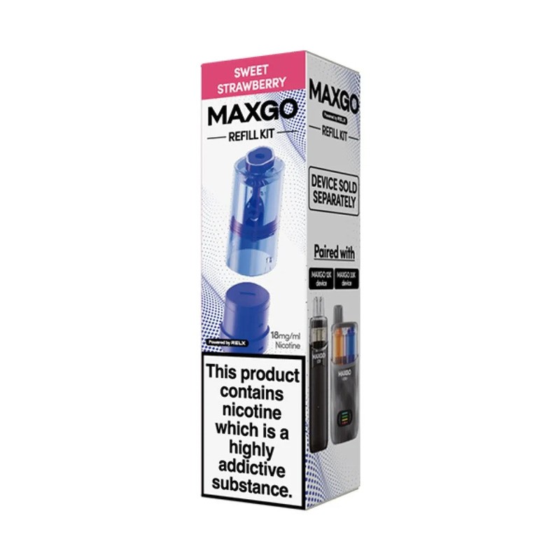 sweet strawberry relx maxgo 33k prefilled pod