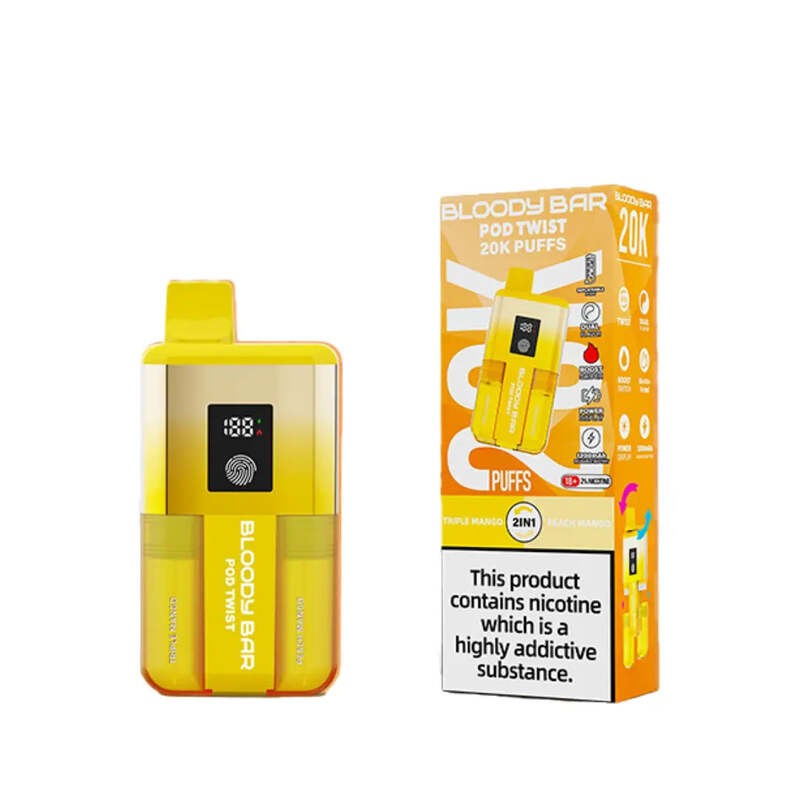 triple mango / peach mango bloody bar 20k pod twist