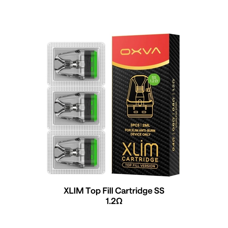 1.2ohm oxva xlim top fill ss pod cartridge