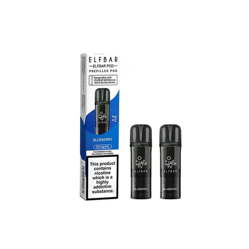 blueberry elf bar 600 prefilled pod