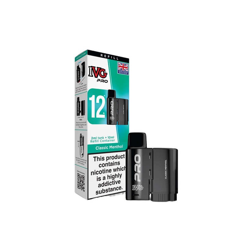 classic menthol ivg pro 12 prefilled pod
