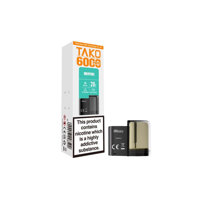 menthol sikary tako sp6000 prefilled pod