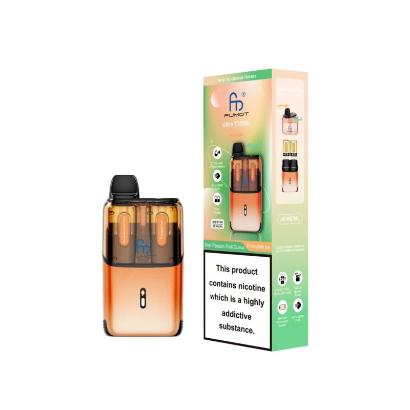 kiwi passion fruit guava / pineapple ice randm fumot t32000 ultra