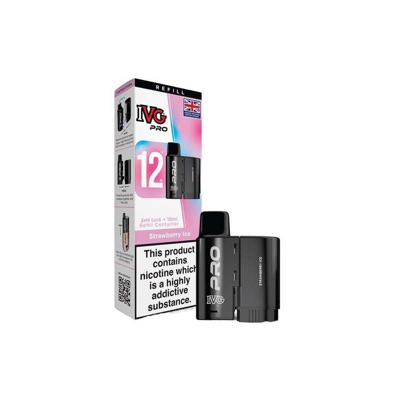 strawberry ice ivg pro 12 prefilled pod
