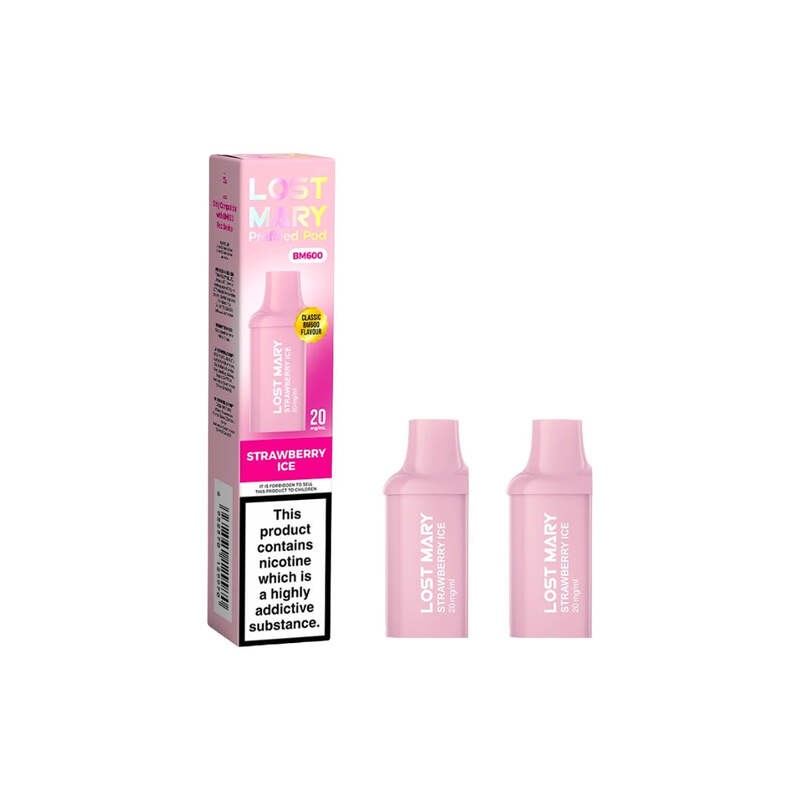 strawberry ice lost mary bm600 prefilled pod