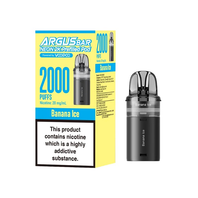 banana ice voopoo argus bar neon pod
