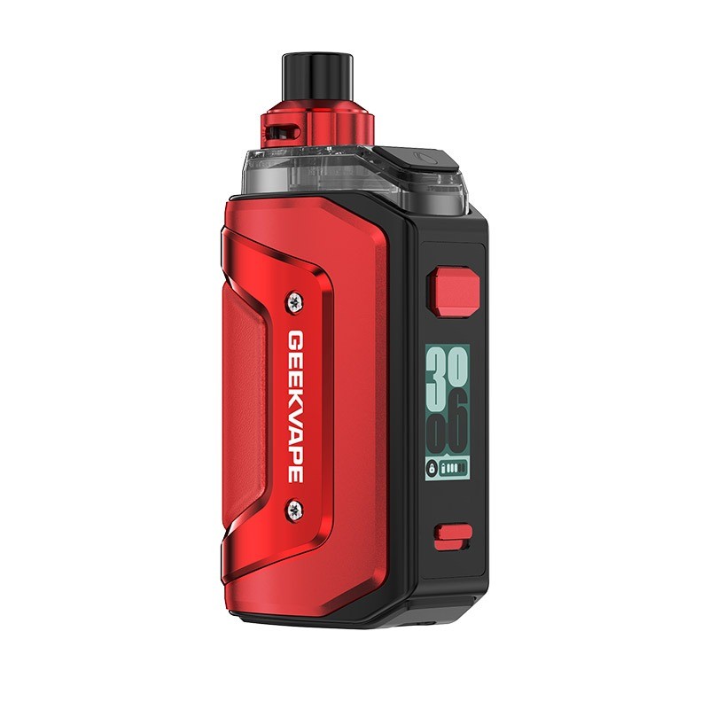 blaze red geekvape aegis hero 5 pod mod kit