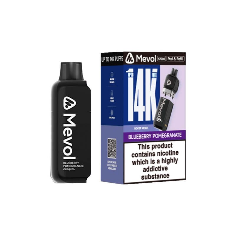 blueberry pomegranate mevol s7000 prefilled pod