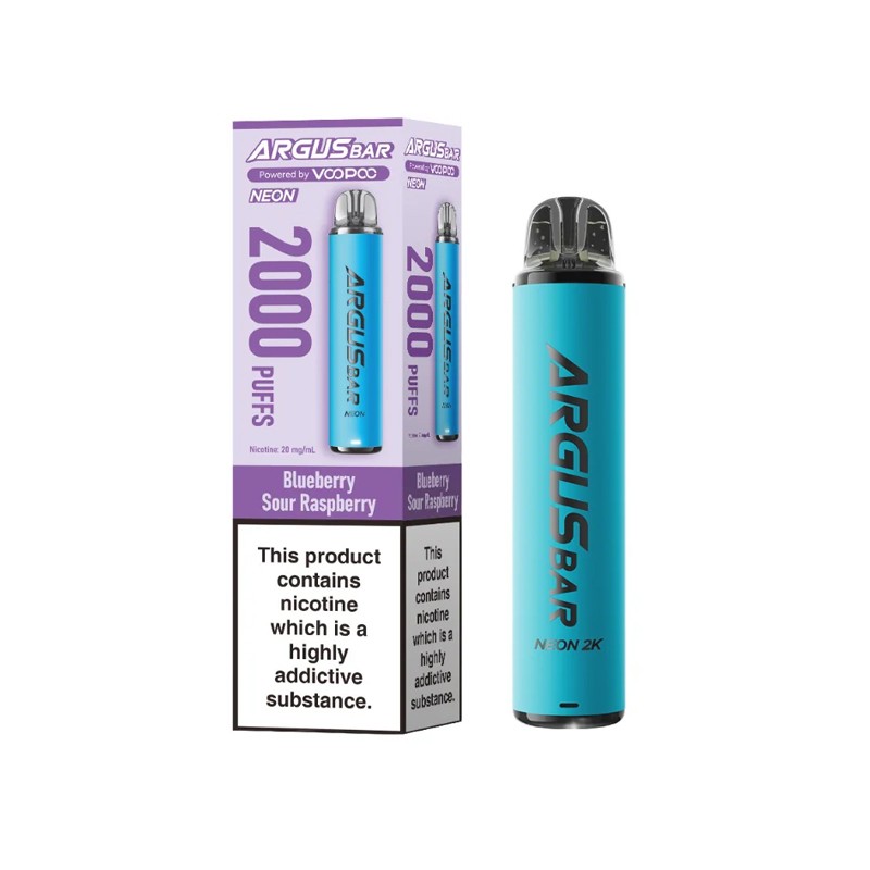 blueberry sour raspberry voopoo argus bar neon 2k