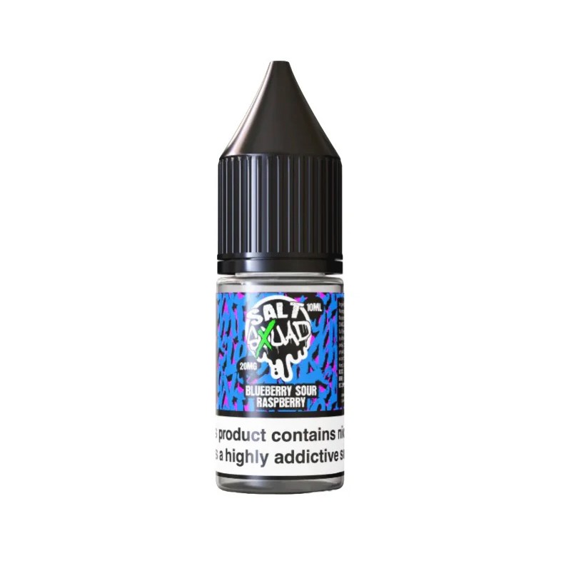 blueberry sour raspberry xtrm bar salt squad nicotine salt
