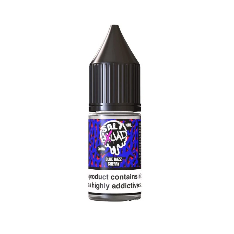 blue razz cherry xtrm bar salt squad nicotine salt