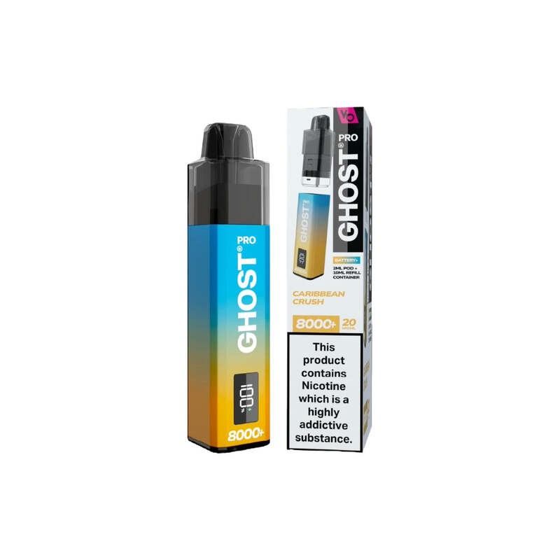 caribbean crush vapes bars ghost pro 8000+