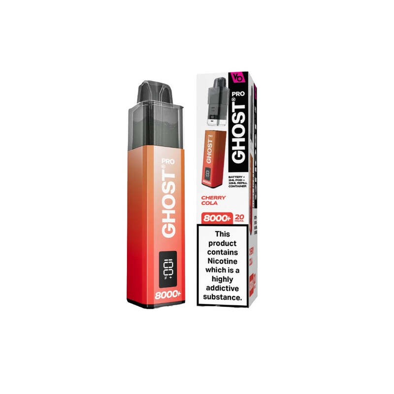 cherry cola vapes bars ghost pro 8000+