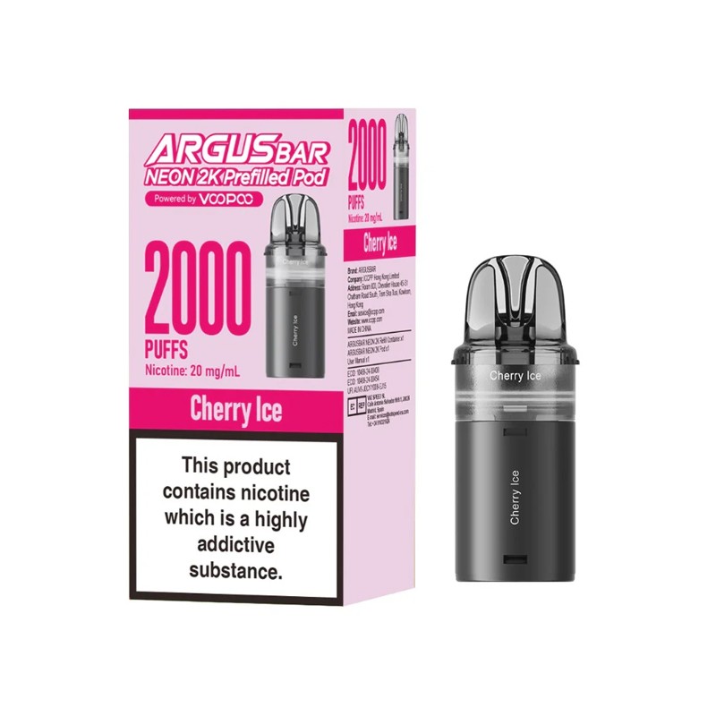 cherry ice voopoo argus bar neon pod