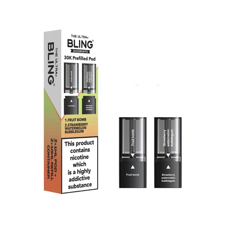fruit bomb / strawberry watermelon bubblegum bling ultra plus 30k pod