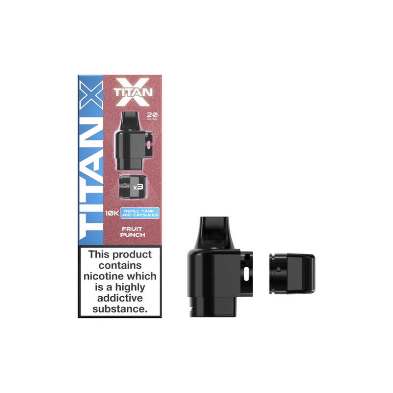 fruit punch titan x 10k prefilled pod