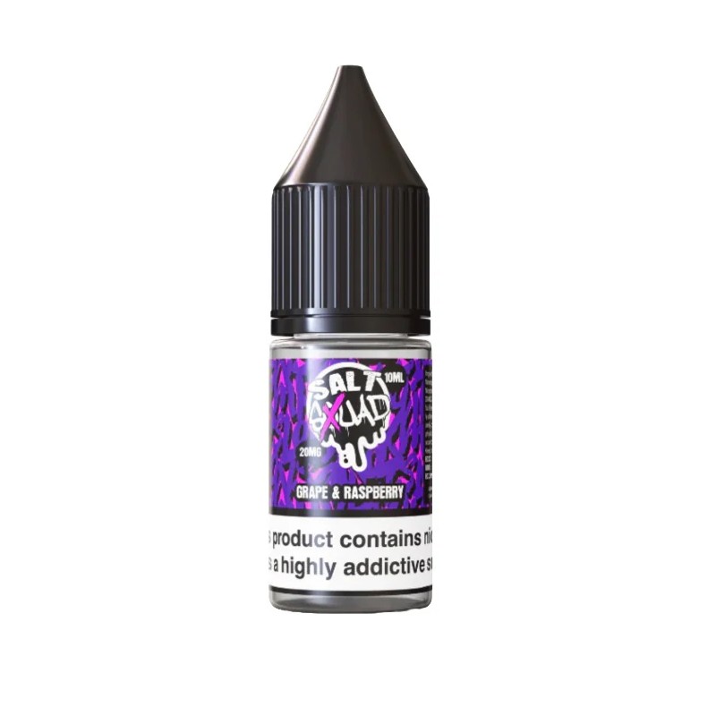 grape and raspberry xtrm bar salt squad nicotine salt