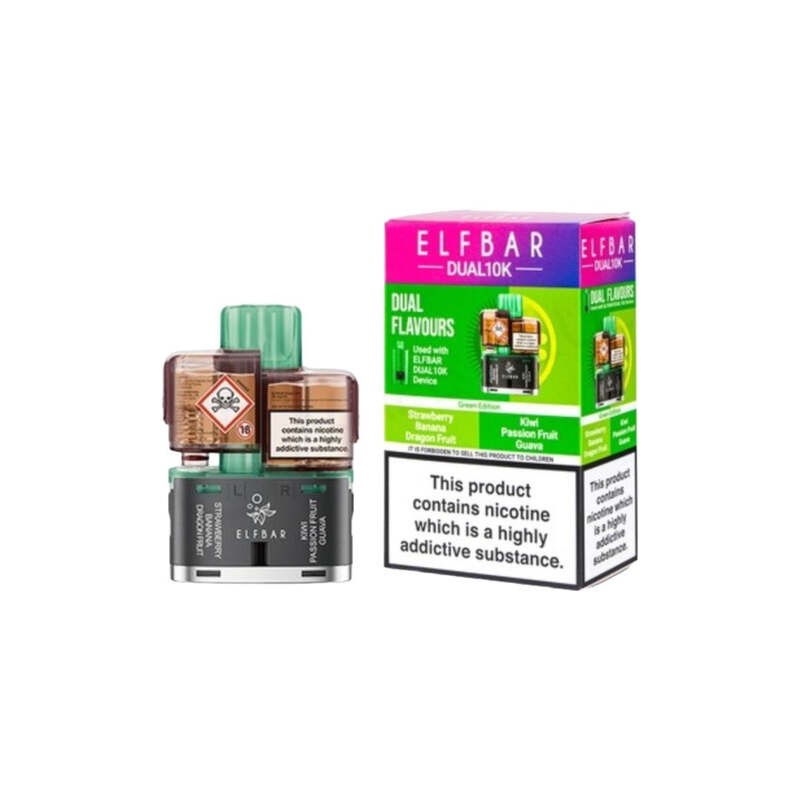 green edition elf bar dual 10k prefilled pod
