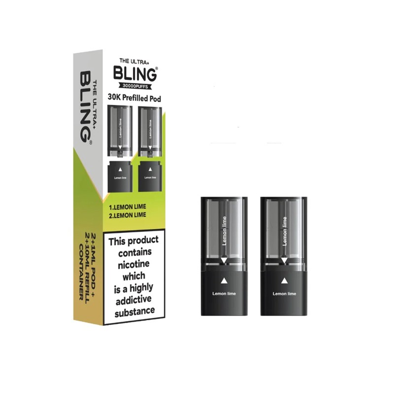 lemon lime bling ultra plus 30k prefilled pod