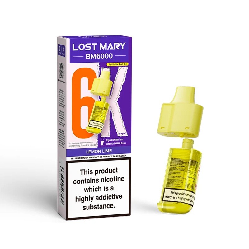 lemon lime lost mary bm6000 prefilled pod