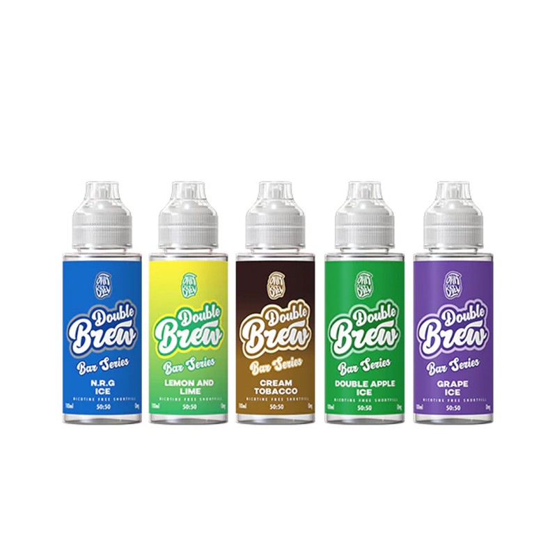 ohm brew double brew bar series shortfill e-liquid 50vg