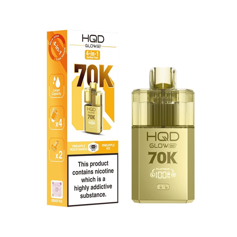 pineapple peach mango / pineapple ice hqd glow air 70k