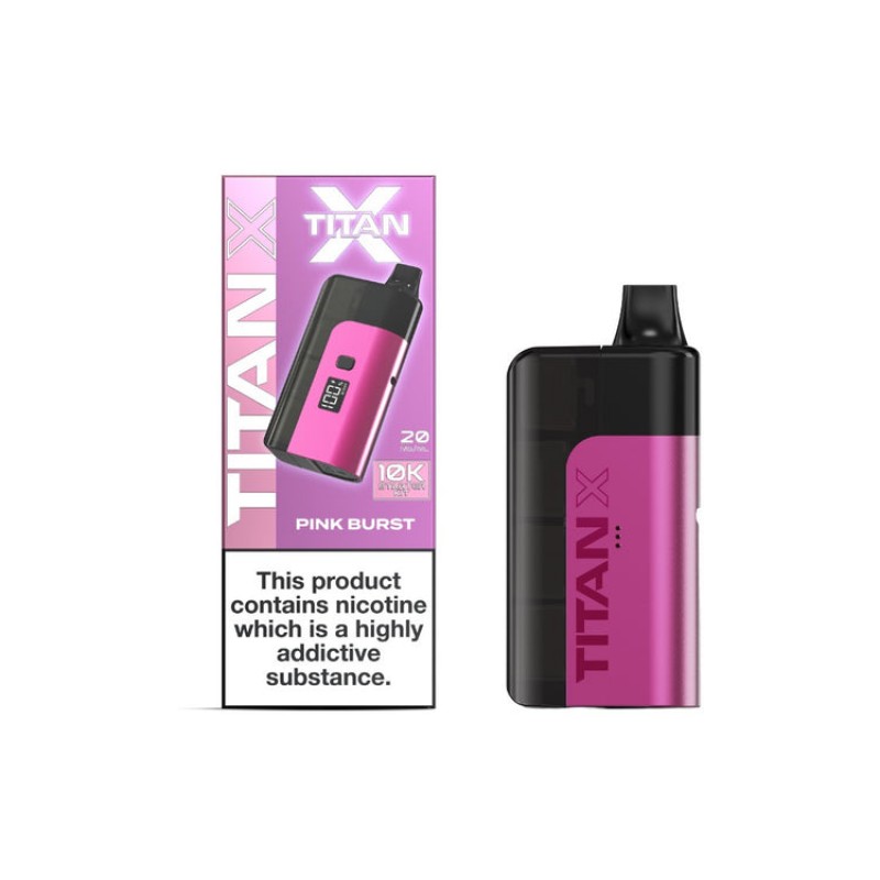 pink burst titan x 10k prefilled kit