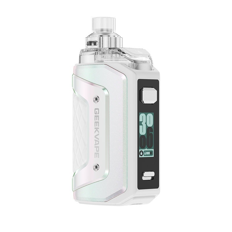 pure white geekvape aegis hero 5 pod mod kit