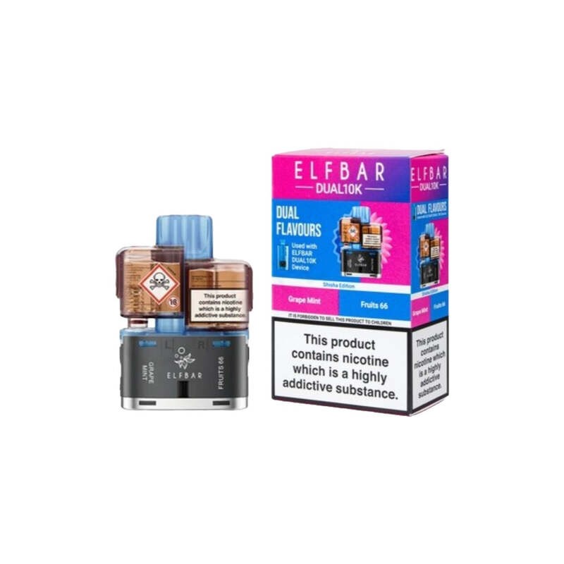 shisha edition elf bar dual 10k prefilled pod