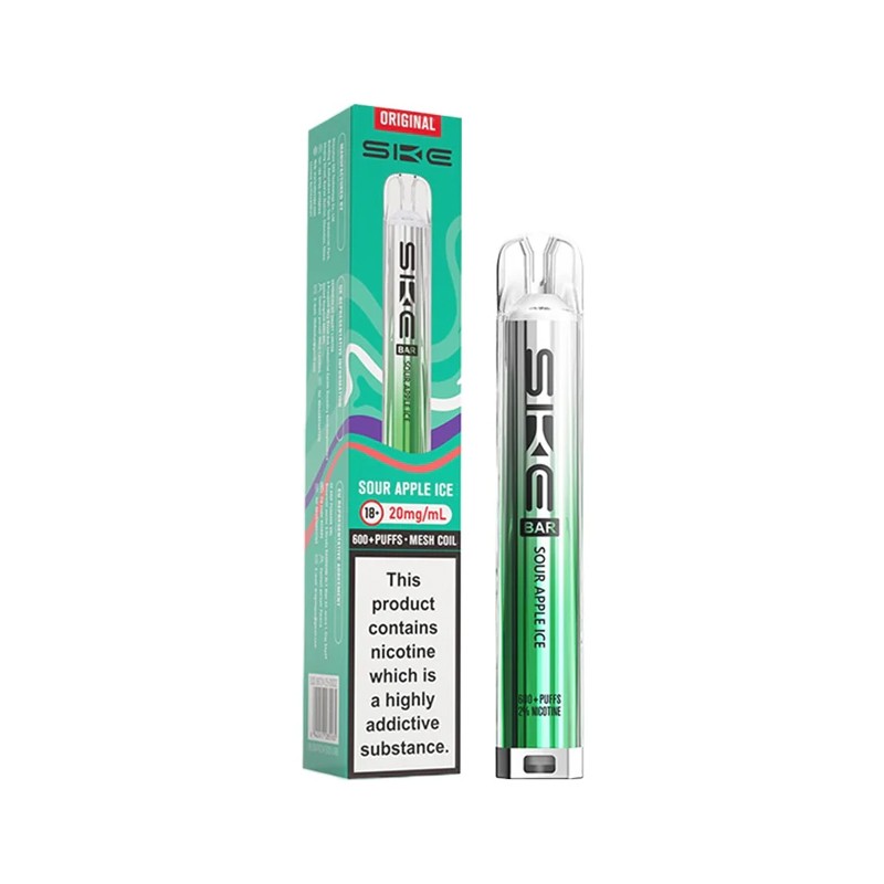 sour apple ice ske bar 600 prefilled pod kit
