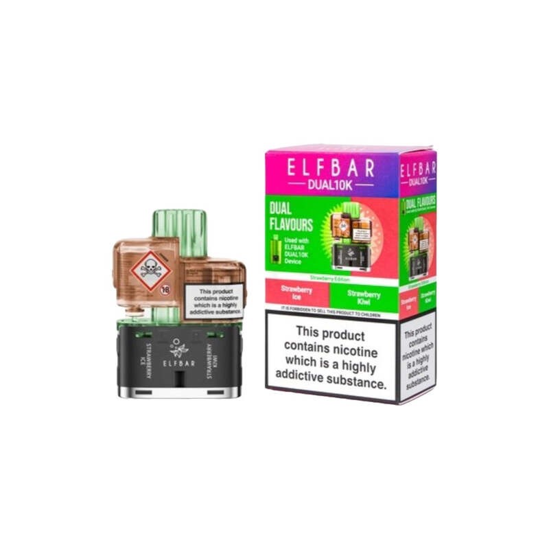 strawberry edition elf bar dual 10k prefilled pod