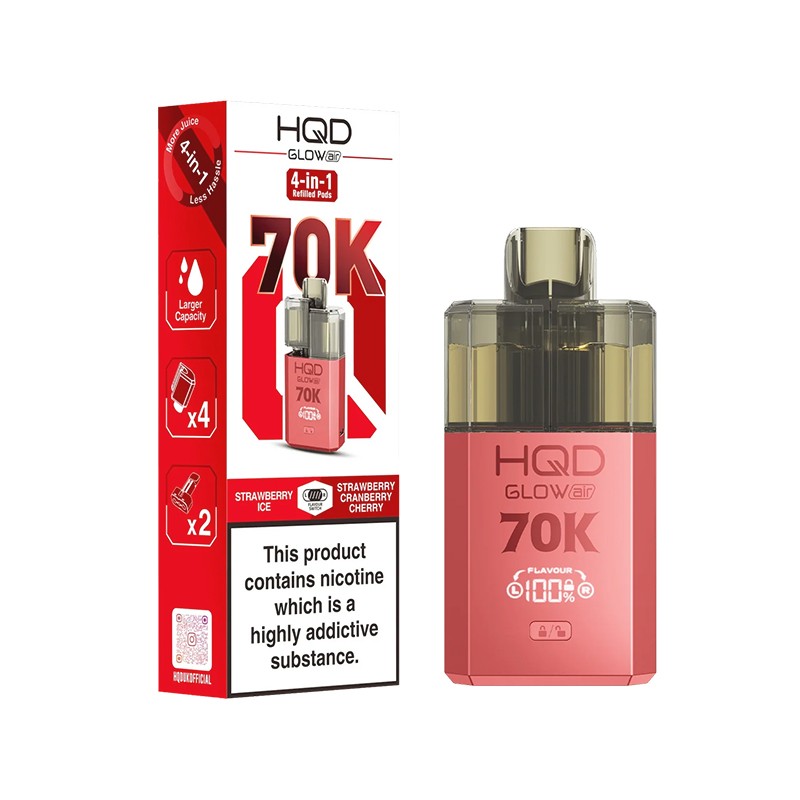 strawberry ice / strawberry cranberry cherry hqd glow air 70k