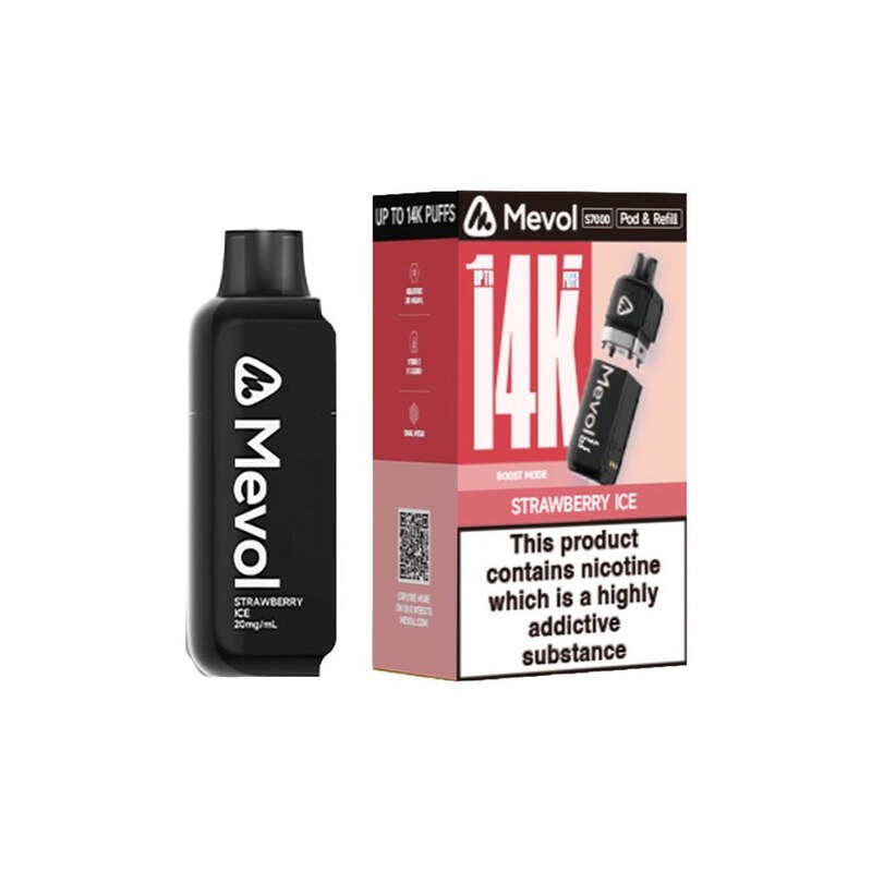 strawberry ice mevol s7000 prefilled pod
