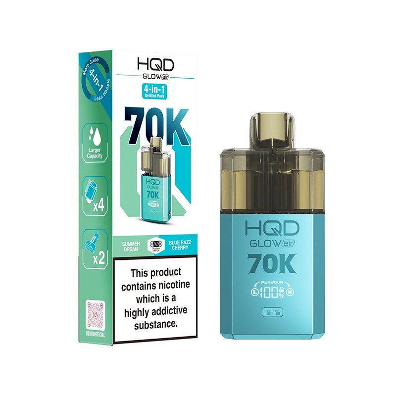 summer dream / blue razz cherry hqd glow air 70k
