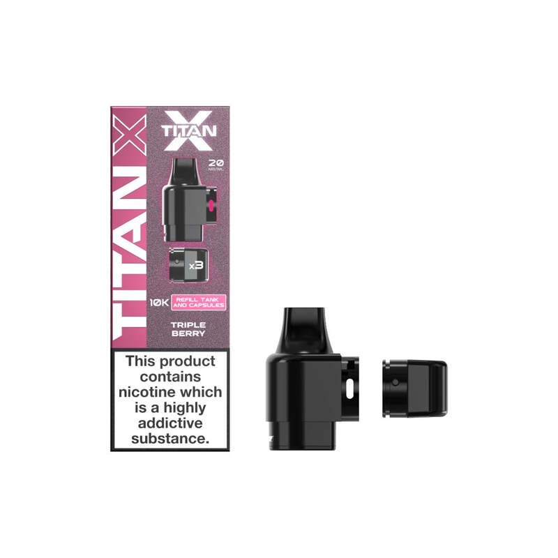 triple berry titan x 10k prefilled pod