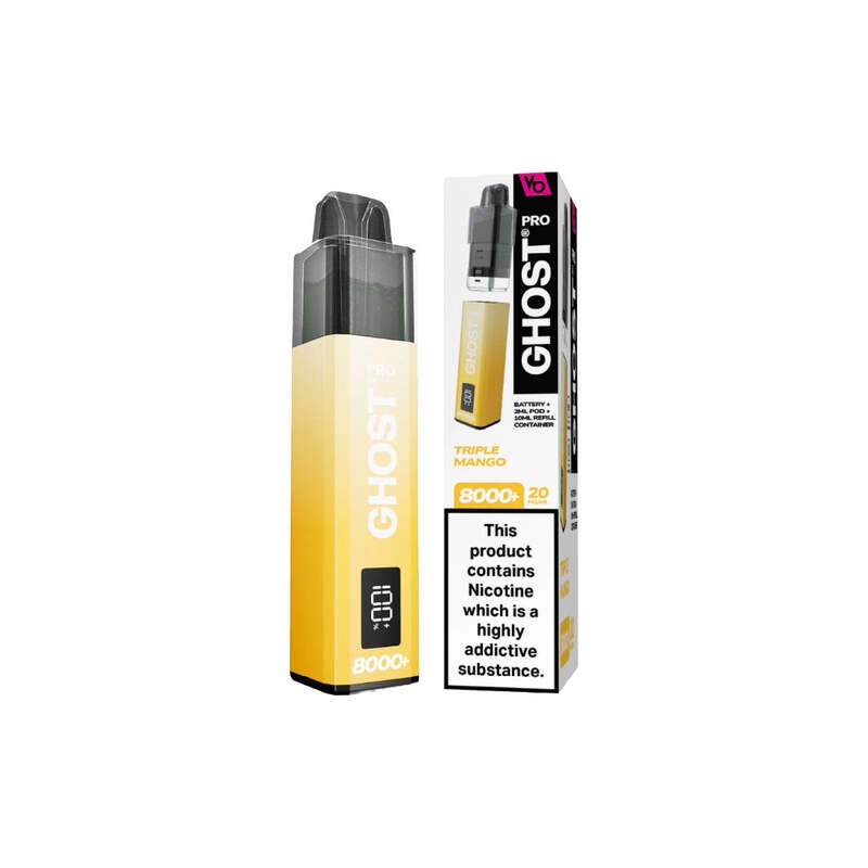 triple mango vapes bars ghost pro 8000+