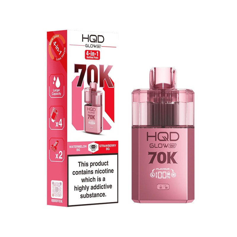 watermelon bubblegum / strawberry bubblegum hqd glow air 70k