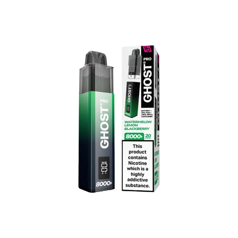 watermelon lemon blackberry vapes bars ghost pro 8000+