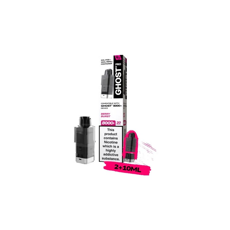 berry burst vapes bars ghost pro prefilled pod