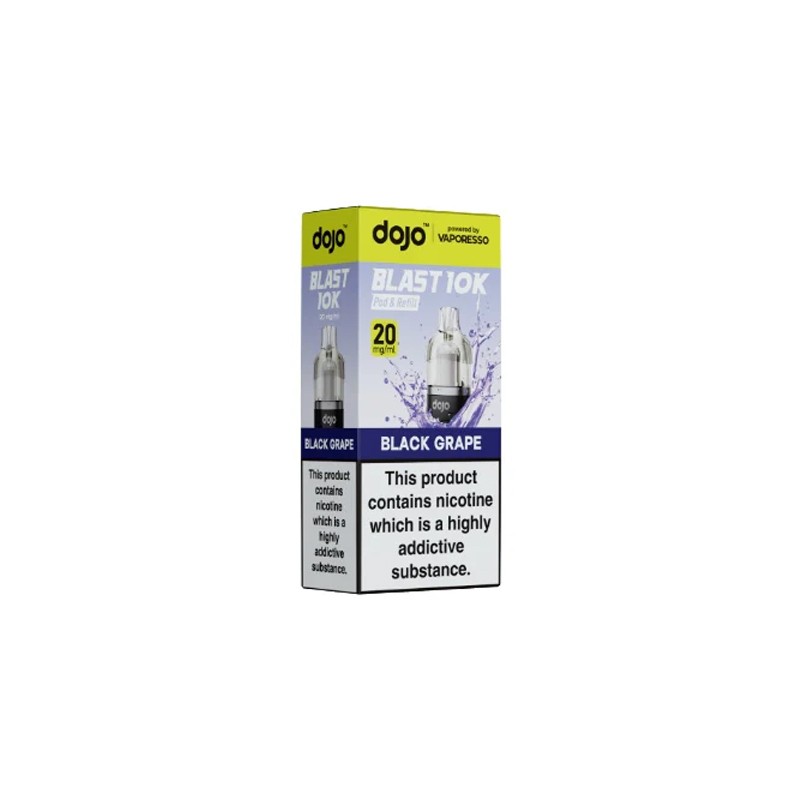 black grape vaporesso dojo blast 10k prefilled pod