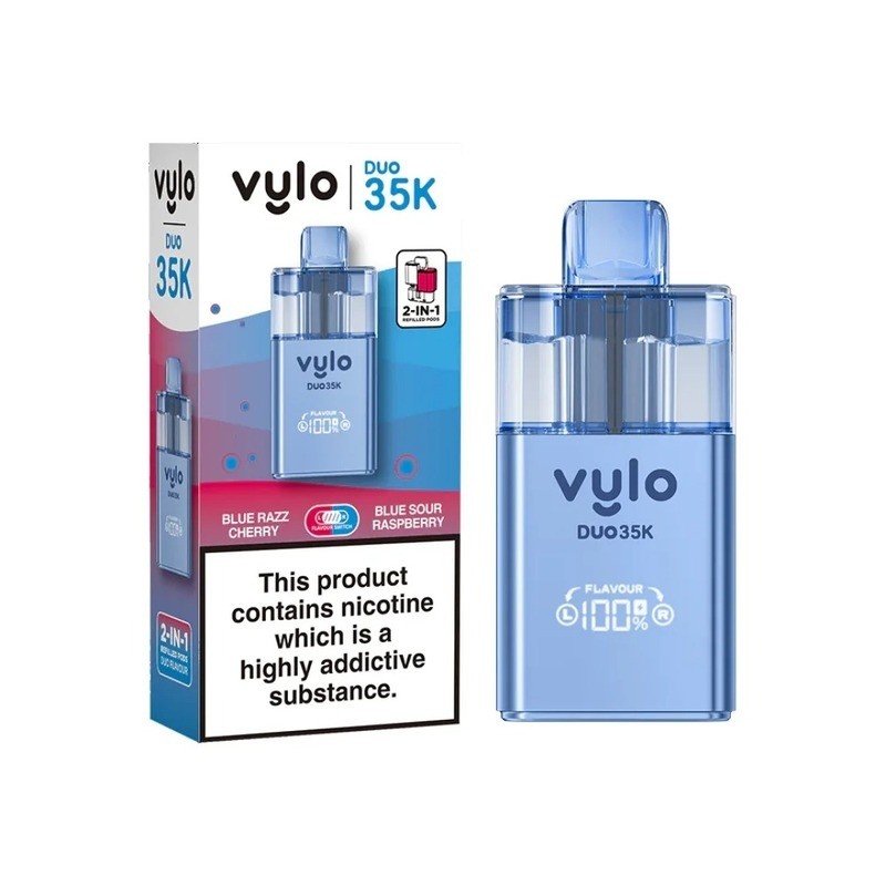 blue razz cherry / blue sour raspberry vylo duo 35k