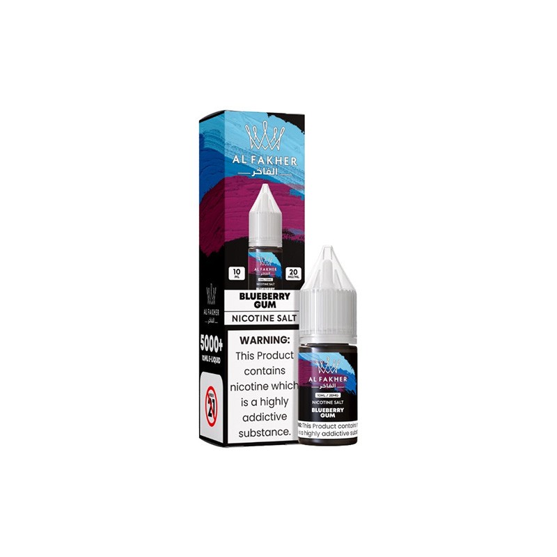 blueberry gum al fakher nicotine salt e-liquid