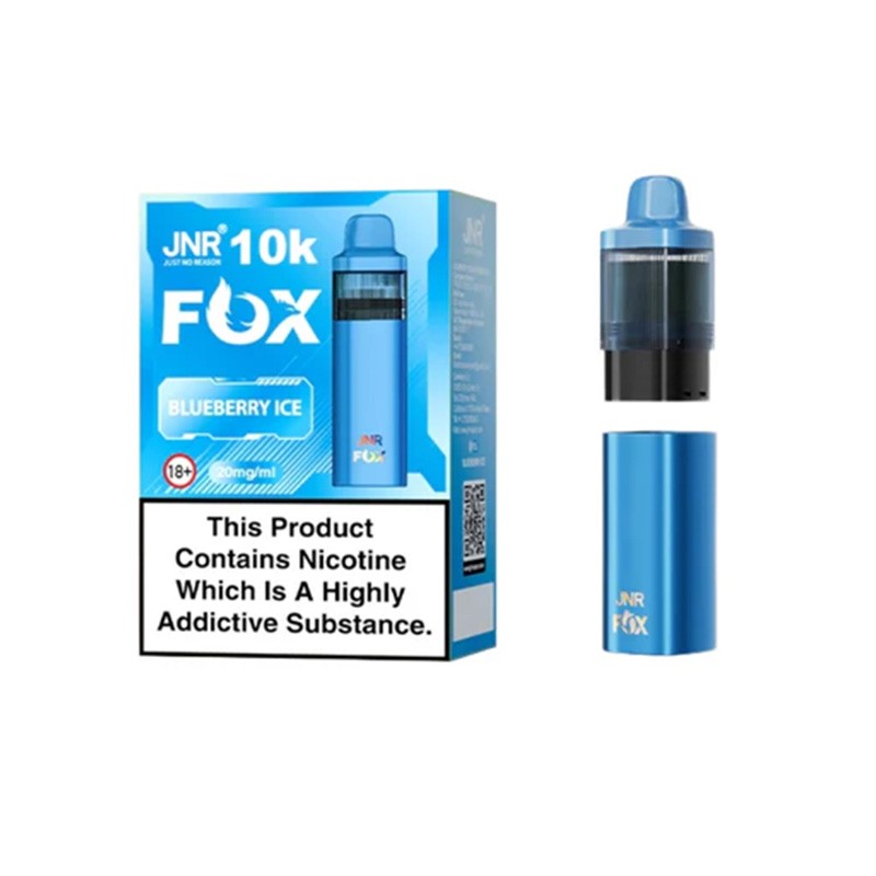 blueberry ice jnr fox 10k prefilled pod