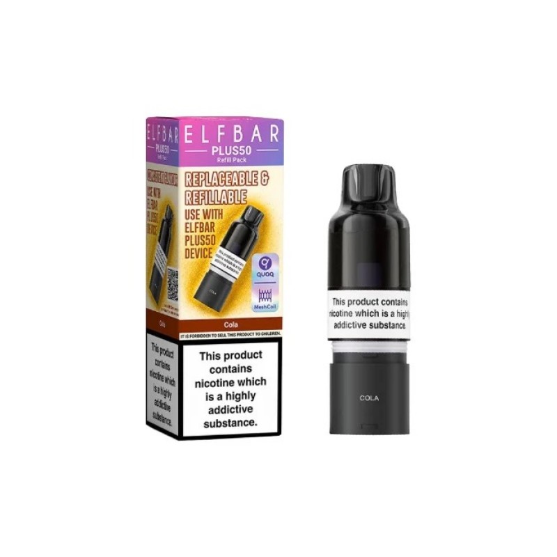 cola elf bar plus 50 prefilled pod